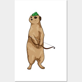Meerkat Archer Bow Posters and Art
